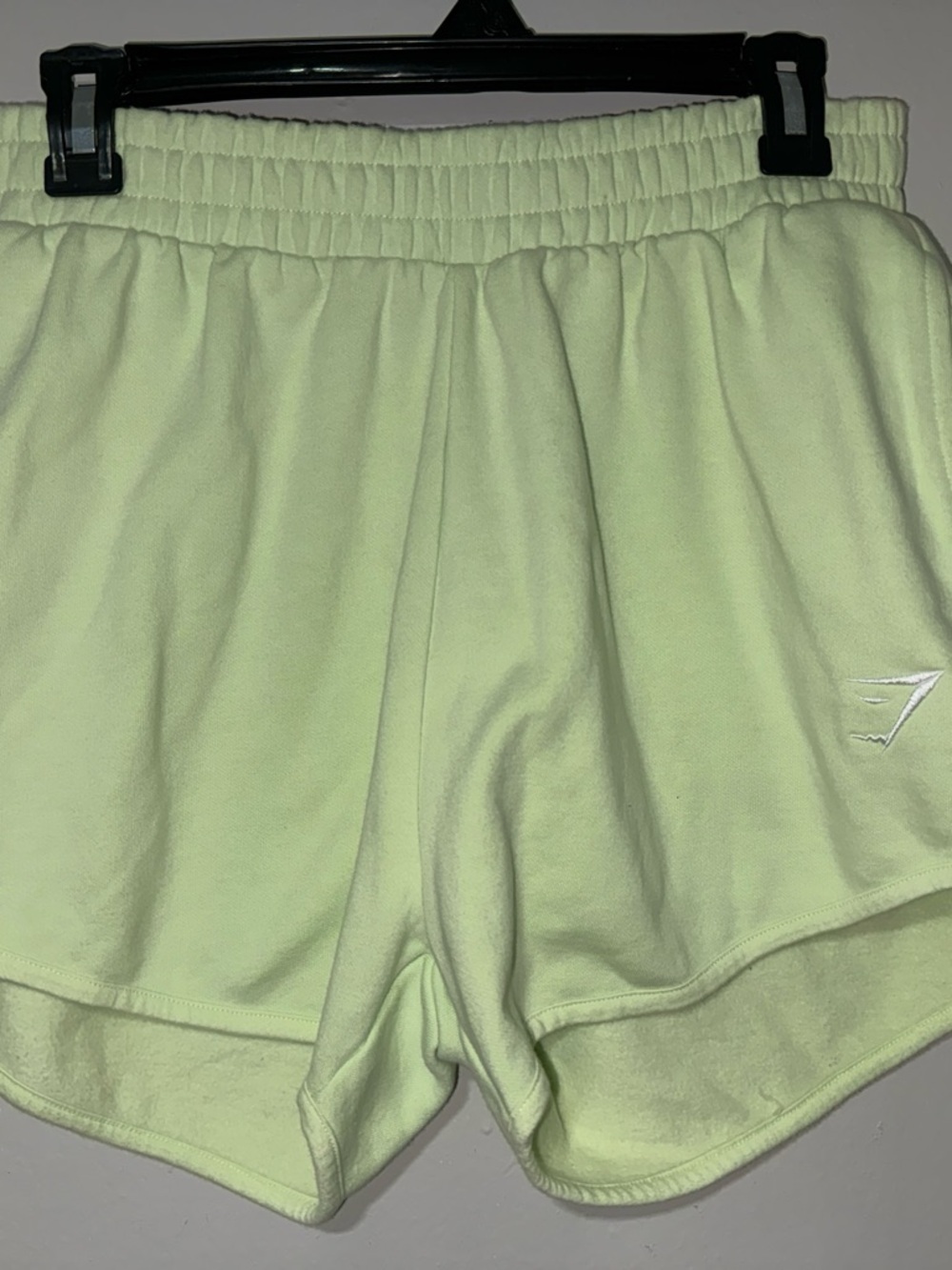 Gymshark Neon Lime High-Waist Athletic Shorts - Picture 2 of 4
